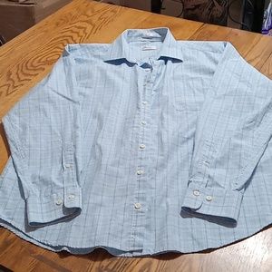 PETER MILLAR MEN'S Shirt XL  Button Up Striped Work  Preowned Used EXTRA LARGE